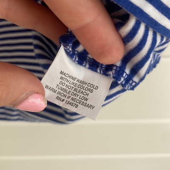 Vineyard Vines | Blue White Striped Off Shoulder Top | Great Condition - Picture 5 of 5